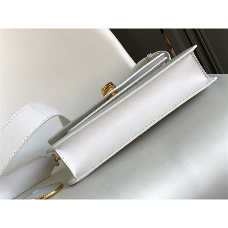 Bvlgari Serpenti East-West Maxi Chain medium shoulder bag  White Calf Leather 292054