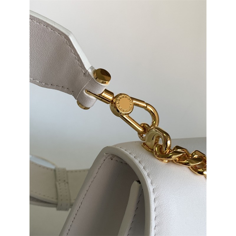 Bvlgari Serpenti East-West Maxi Chain medium shoulder bag  White Calf Leather 292054