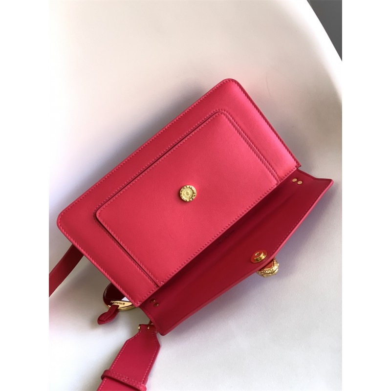 Bvlgari Serpenti East-West Maxi Chain medium shoulder bag Pink Calf Leather 292116