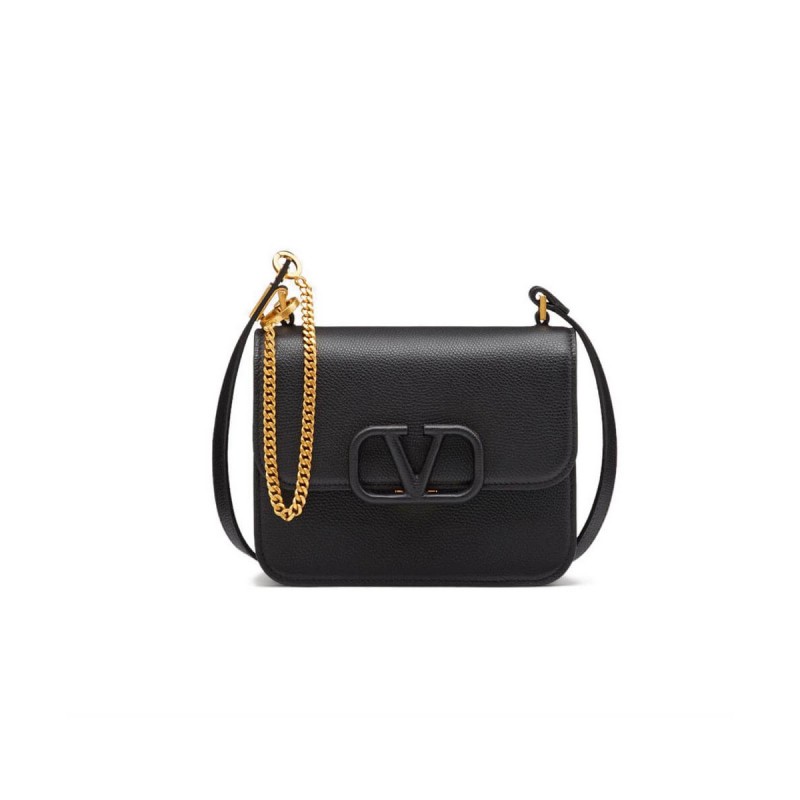 Valentino Small Vsling Shiny Calfskin Shoulder Bag 0021