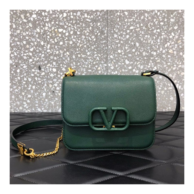 Valentino Small Vsling Shiny Calfskin Shoulder Bag 0021