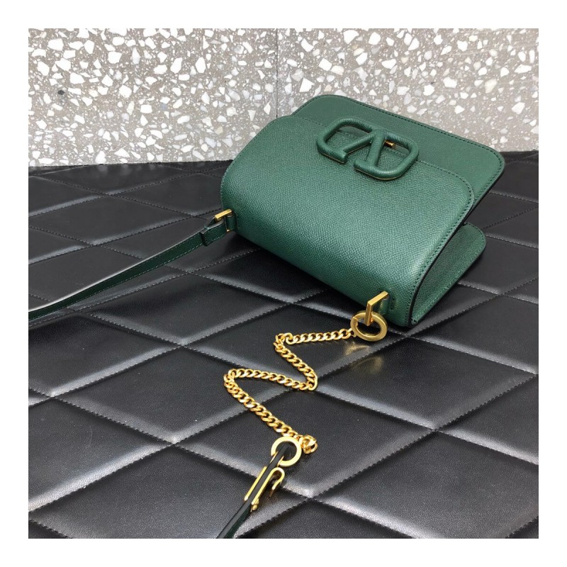 Valentino Small Vsling Shiny Calfskin Shoulder Bag 0021