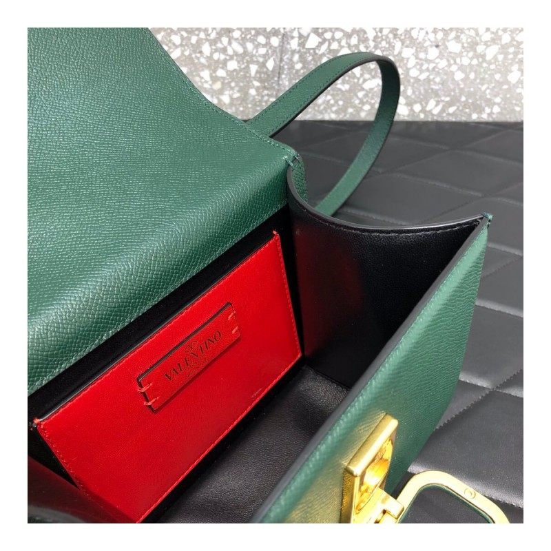 Valentino Small Vsling Shiny Calfskin Shoulder Bag 0021