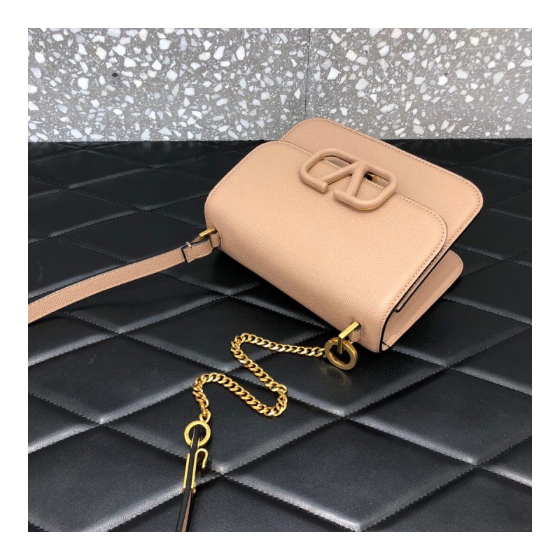 Valentino Small Vsling Shiny Calfskin Shoulder Bag 0021