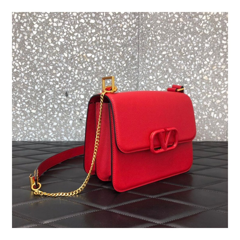 Valentino Garavani Vsling Grainy Calfskin Shoulder Bag 0028