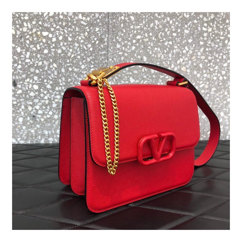 Valentino Garavani Vsling Grainy Calfskin Shoulder Bag 0028