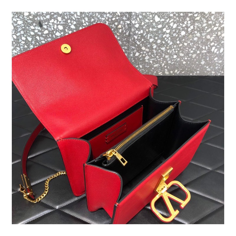 Valentino Garavani Vsling Grainy Calfskin Shoulder Bag 0028