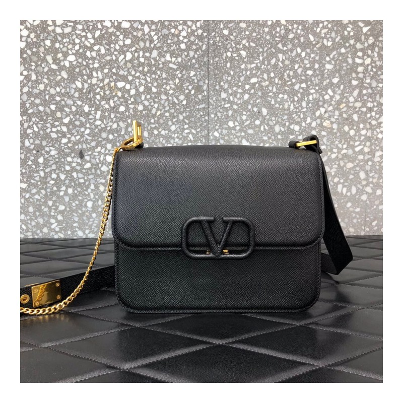 Valentino Garavani Vsling Grainy Calfskin Shoulder Bag 0028