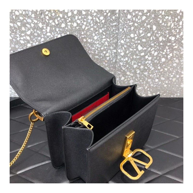 Valentino Garavani Vsling Grainy Calfskin Shoulder Bag 0028