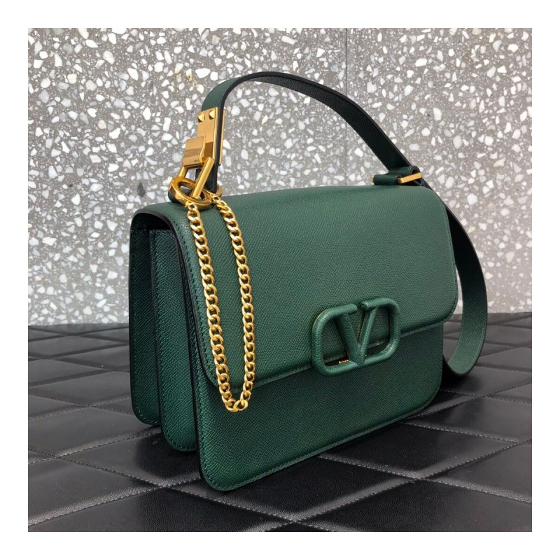 Valentino Garavani Vsling Grainy Calfskin Shoulder Bag 0028