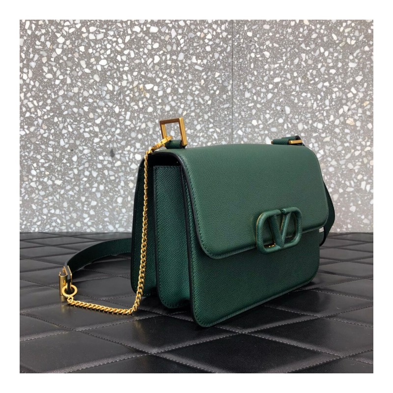 Valentino Garavani Vsling Grainy Calfskin Shoulder Bag 0028