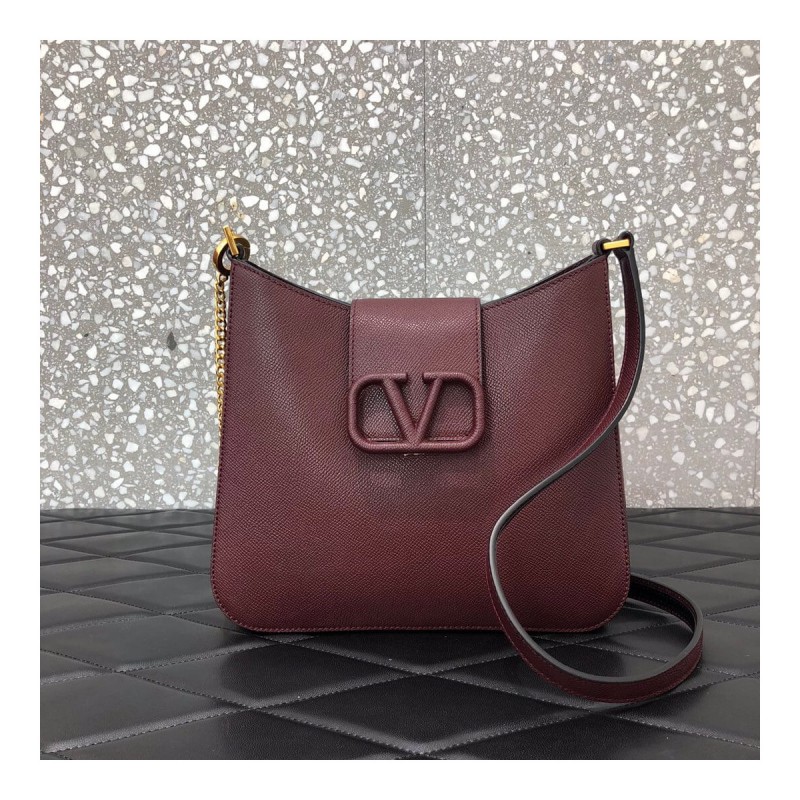 Valentino V-Sling Small Grained-Leather Shoulder Bag 0017