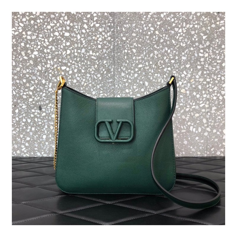 Valentino V-Sling Small Grained-Leather Shoulder Bag 0017
