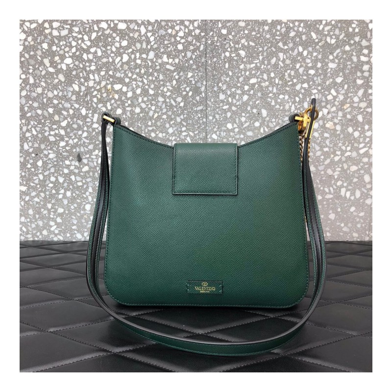 Valentino V-Sling Small Grained-Leather Shoulder Bag 0017