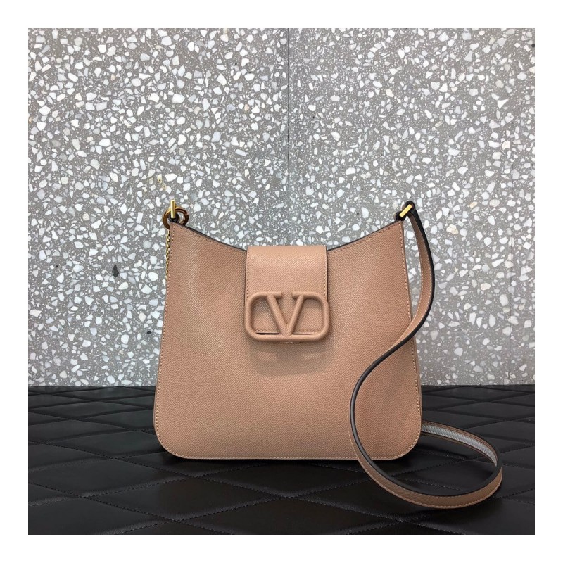 Valentino V-Sling Small Grained-Leather Shoulder Bag 0017