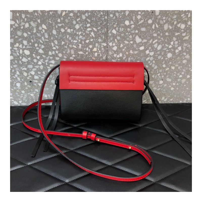 Valentino Garavani Mini Vring Smooth Calfskin And Buffalo Leather Shoulder Bag 0004