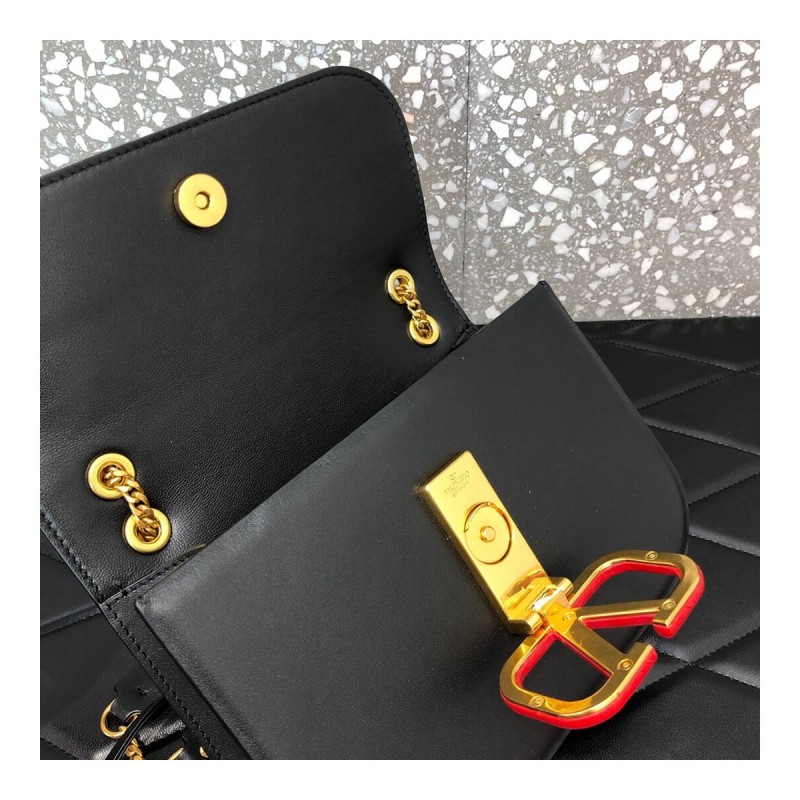 Valentino Garavani Vlock Calfskin Shoulder Bag 0027