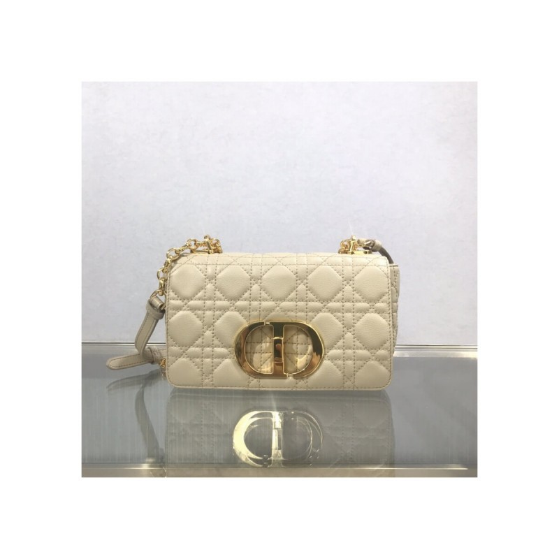 Dior Small Caro Bag Supple Cannage Calfskin M9241