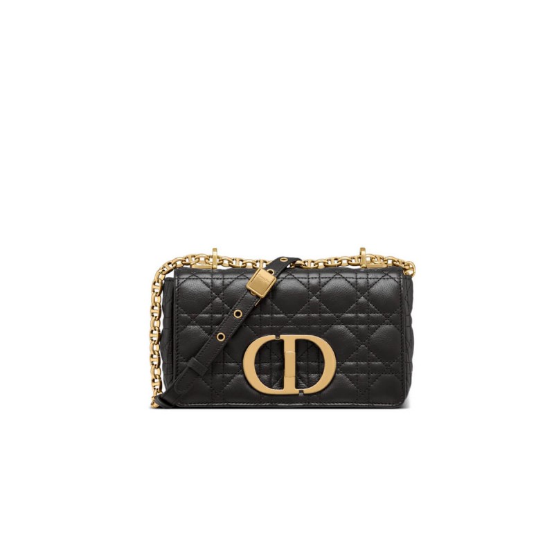 Dior Small Caro Bag Supple Cannage Calfskin M9241