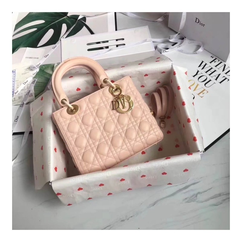 Christian Dior Lambskin Lady Dior Bag 44551