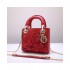 Christian Dior Lambskin Embroidered Flowers Mini "Lady Dior" Bag M0565