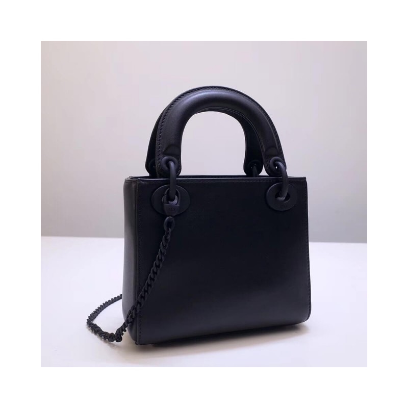 Christian Dior Lambskin Embroidered Flowers Mini "Lady Dior" Bag M0565