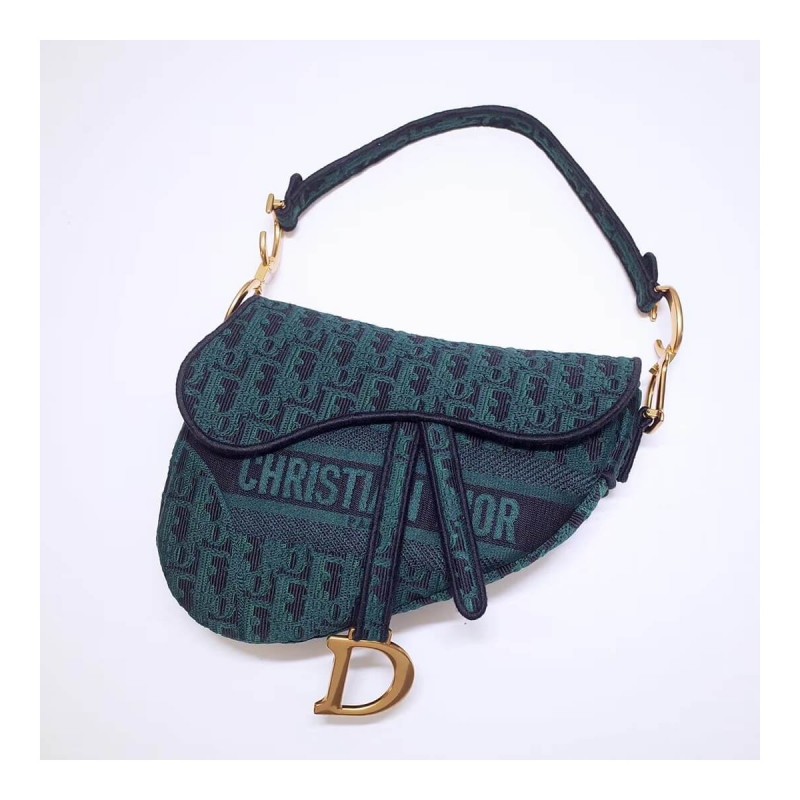 Christian Dior Saddle Denim Canvas Bag M0446