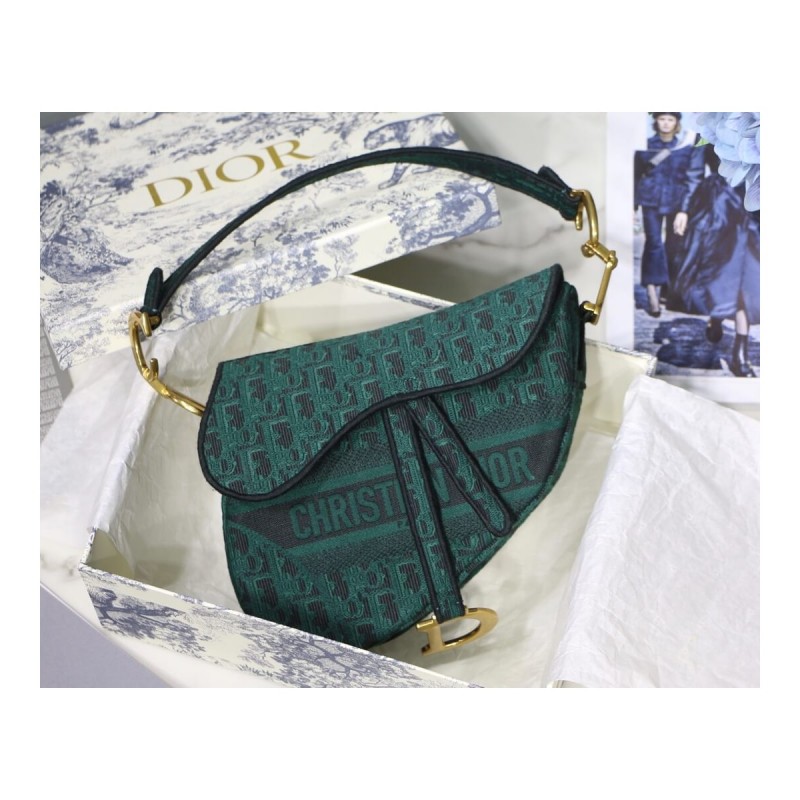 Christian Dior Saddle Denim Canvas Bag M0446