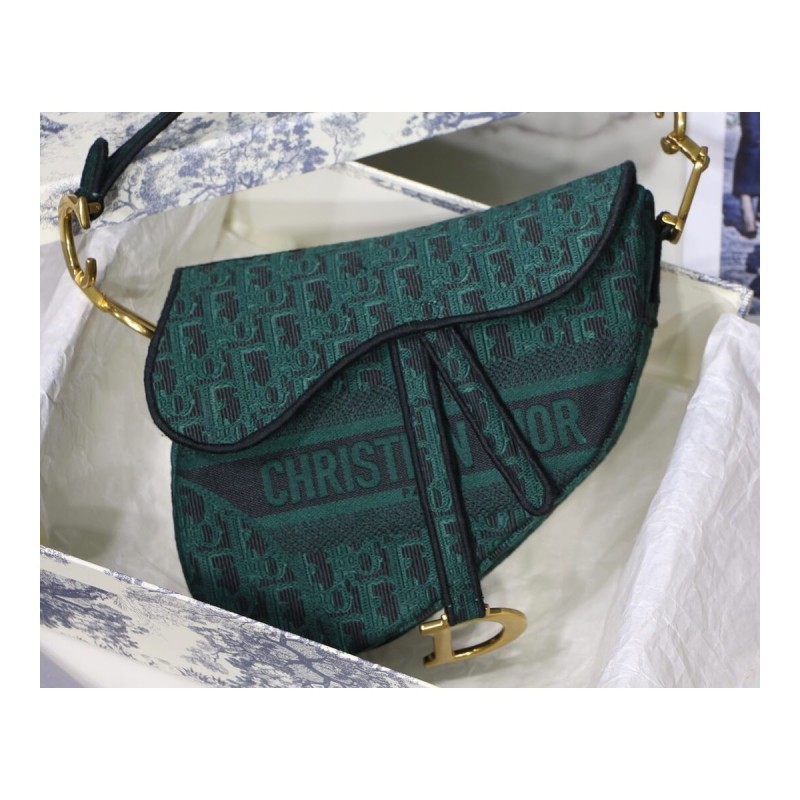 Christian Dior Saddle Denim Canvas Bag M0446