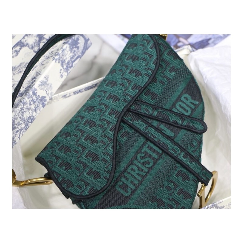 Christian Dior Saddle Denim Canvas Bag M0446