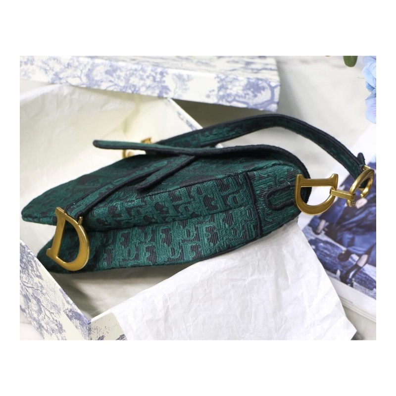 Christian Dior Saddle Denim Canvas Bag M0446