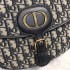 Christian Dior Large Dior Bobby Bag in Blue Dior Oblique Jacquard M9320