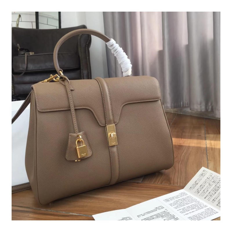 Celine Medium 16 Bag In Grained Calfskin 187373