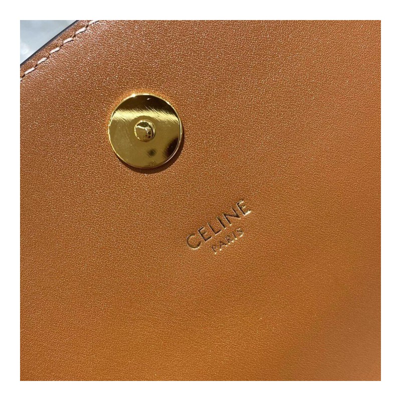 Celine Triomphe Saddle Bag In Triomphe Canvas 194152