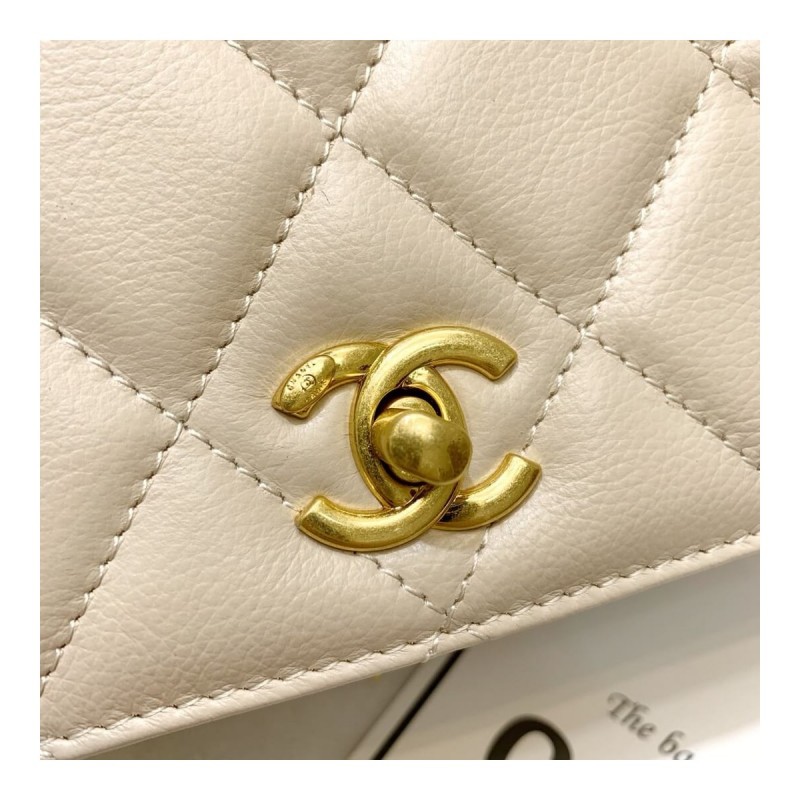 Chanel Calf Leather Single Flap Bag AS8869