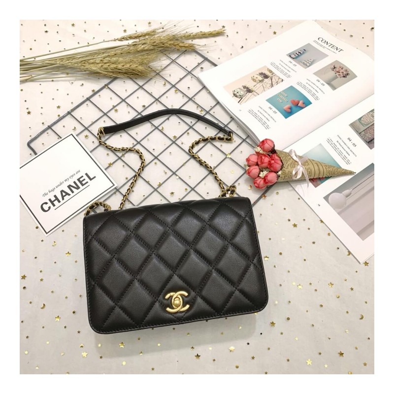 Chanel Calf Leather Single Flap Bag AS8869