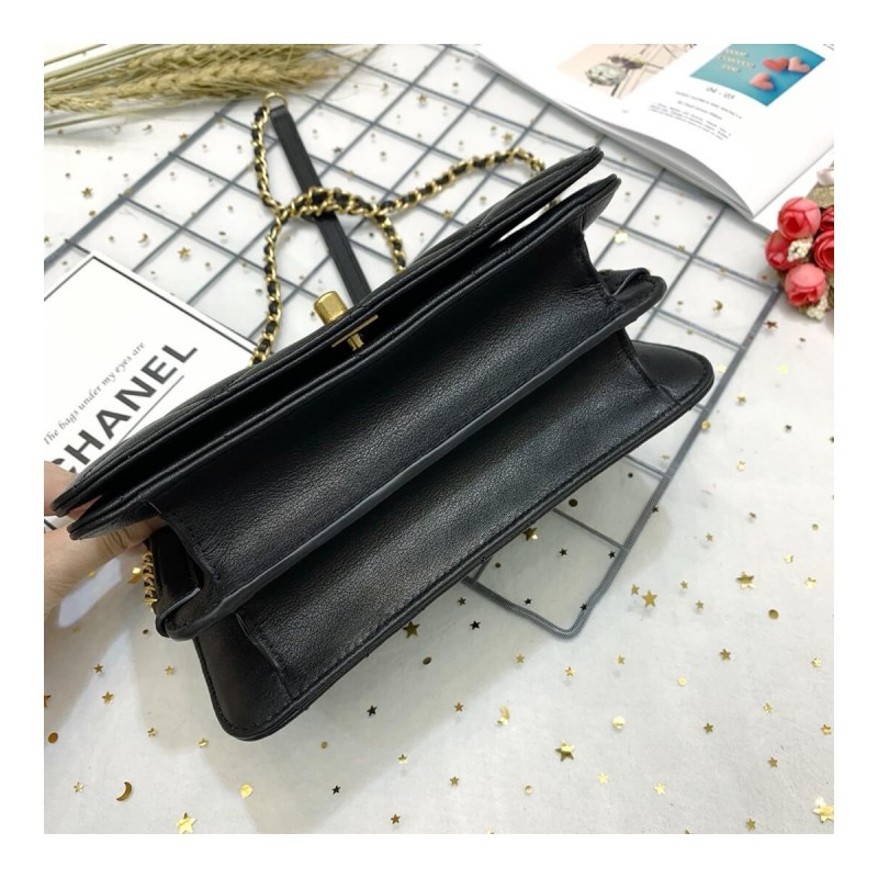 Chanel Calf Leather Single Flap Bag AS8869