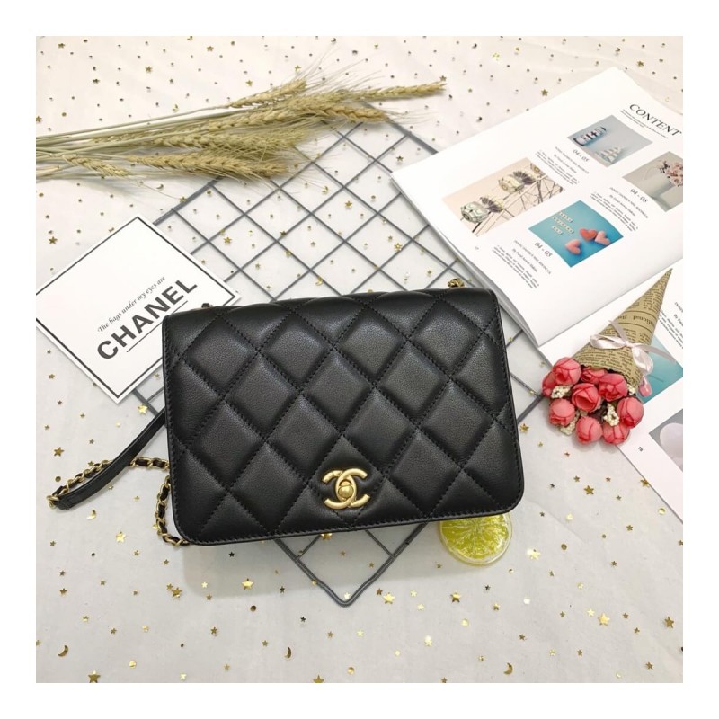 Chanel Calf Leather Single Flap Bag AS8869