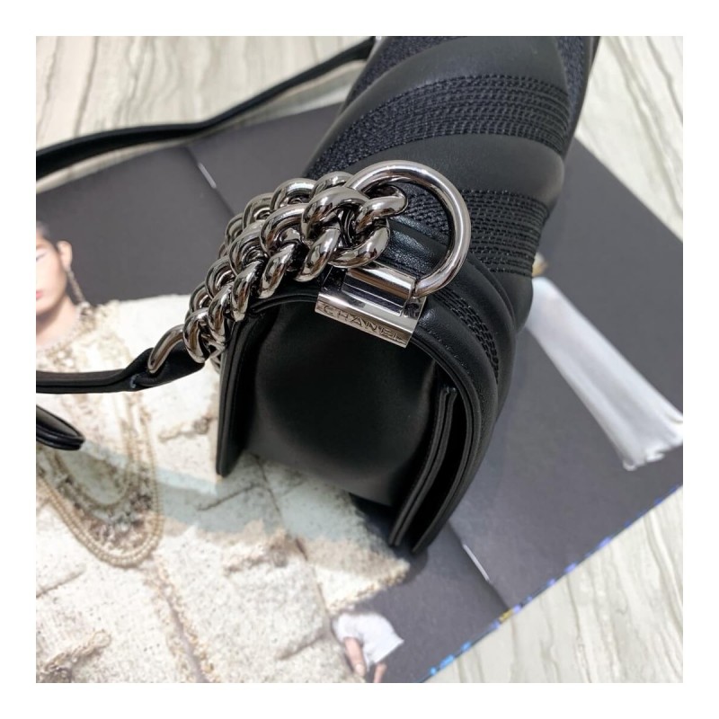 Chanel Calfskin Boy Chanel Handbag A67086