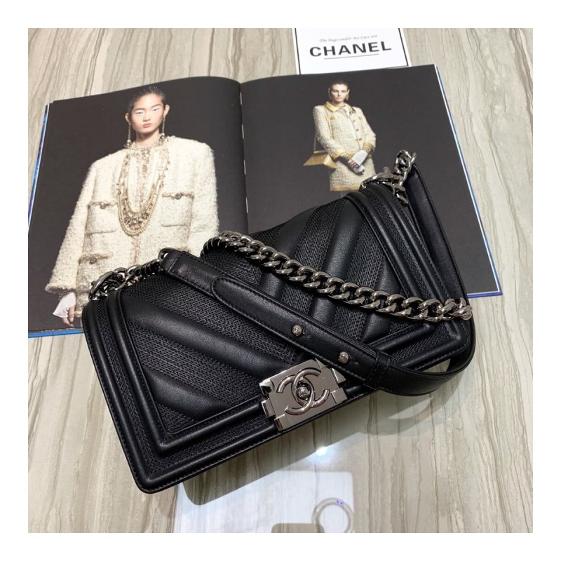 Chanel Calfskin Boy Chanel Handbag A67086