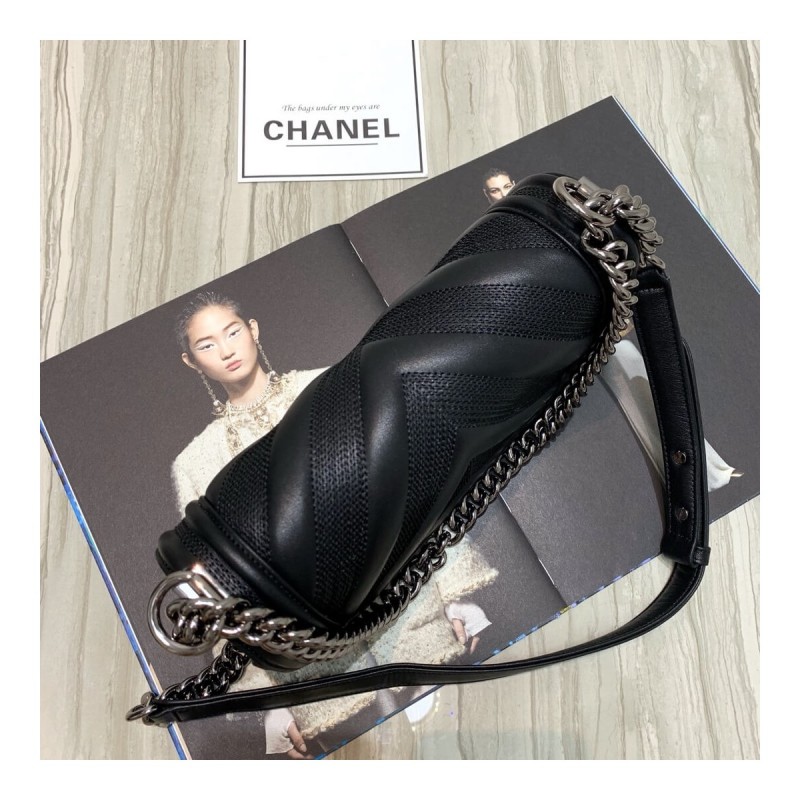 Chanel Calfskin Boy Chanel Handbag A67086