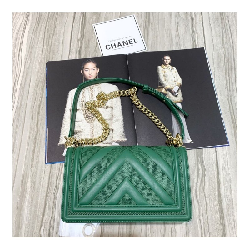 Chanel Calfskin Boy Chanel Handbag A67086