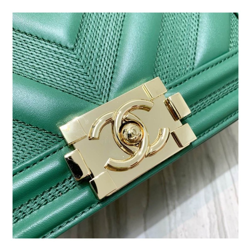 Chanel Calfskin Boy Chanel Handbag A67086