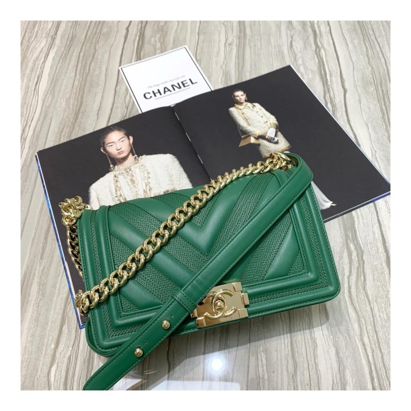 Chanel Calfskin Boy Chanel Handbag A67086