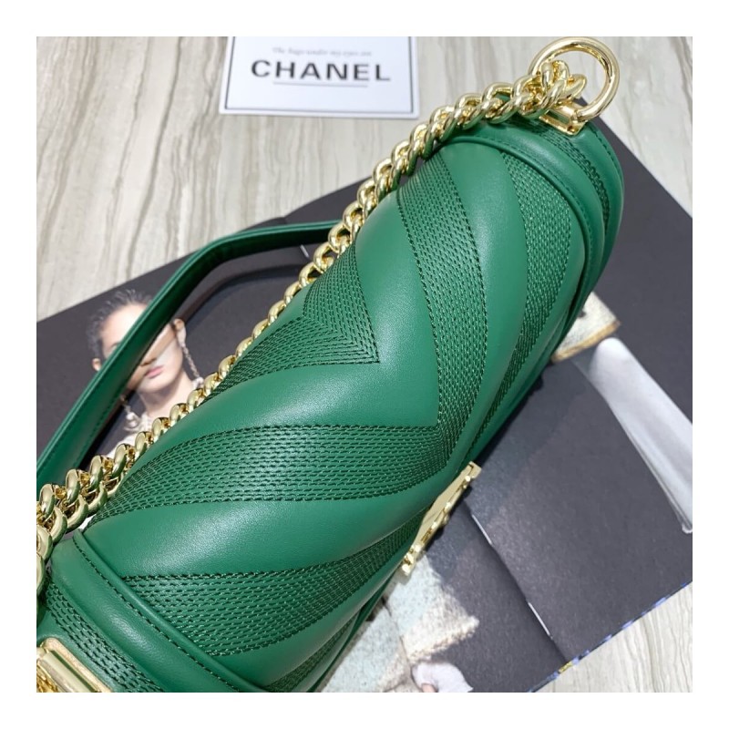 Chanel Calfskin Boy Chanel Handbag A67086
