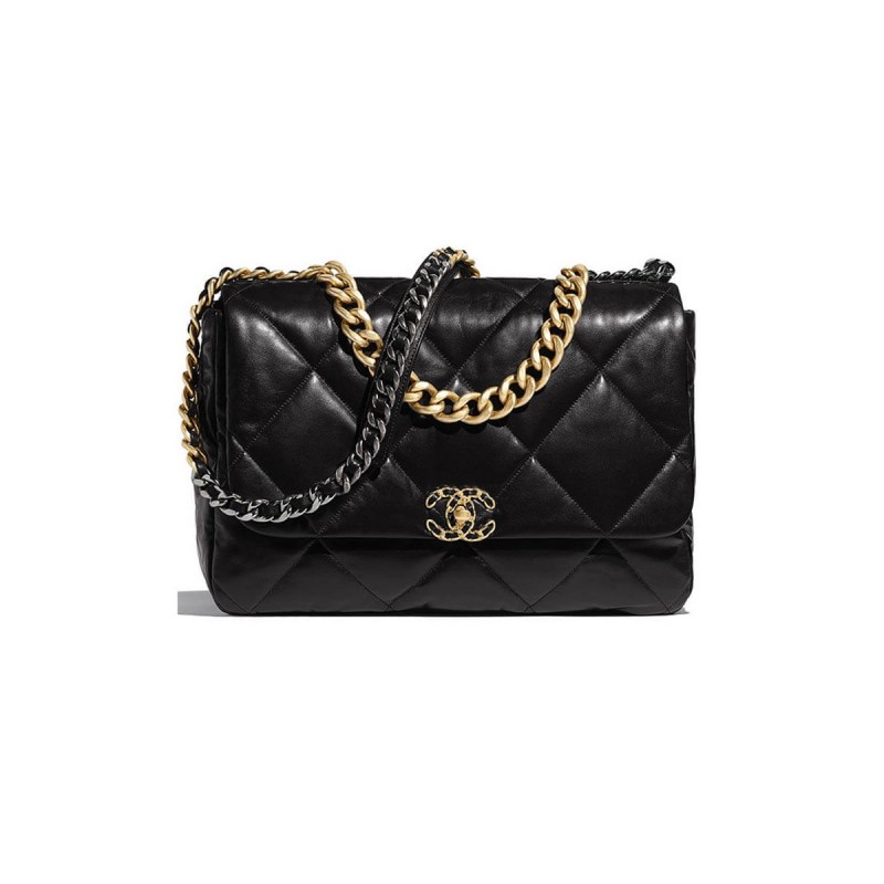 Chanel 19 Large Lambskin Flap Bag AS1161