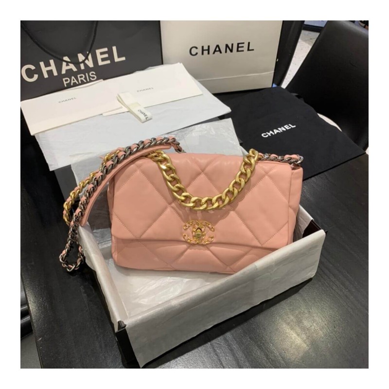 Chanel 19 Large Lambskin Flap Bag AS1161