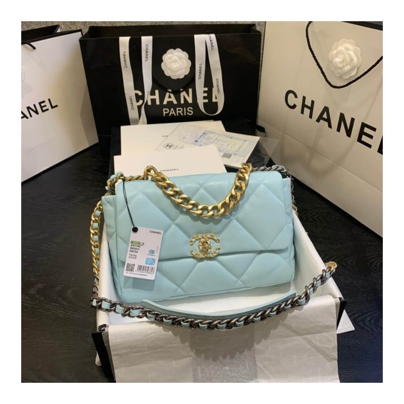 Chanel 19 Large Lambskin Flap Bag AS1161