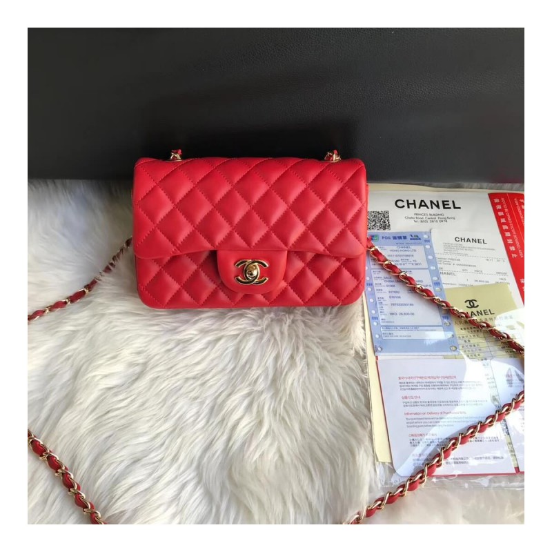 Chanel Lambskin 20cm Classic Flap Bag 1116