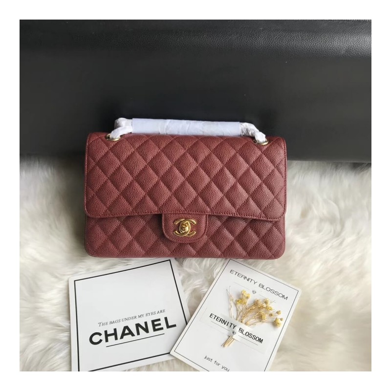 Chanel Caviar Calfskin Classic Flap Bag A01112